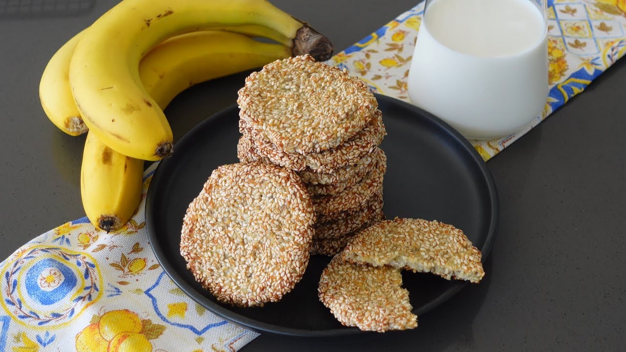 Only 4 Ingredients! Healthy Sesame Cookies Without Sugar, Flour or Butter | Quick & Easy Recipe