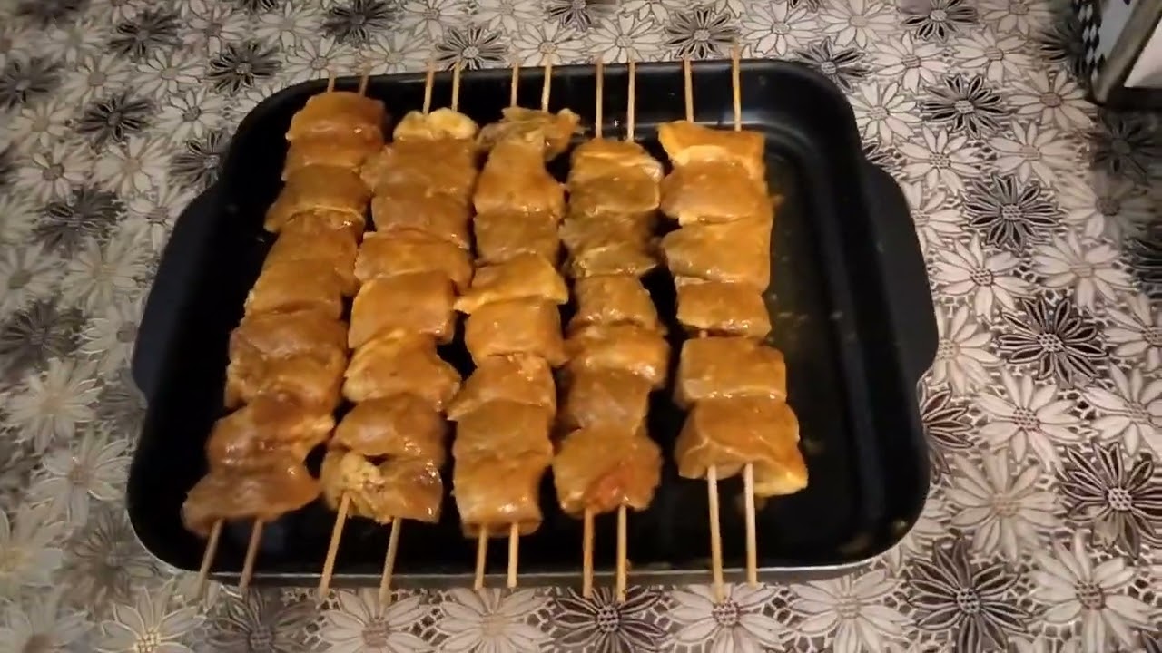 Шашлык в духовке с грилем.
