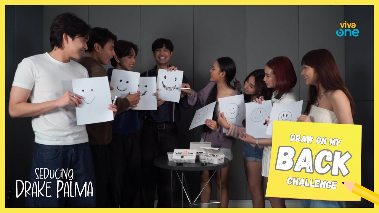 DRAW ON MY BACK CHALLENGE | SEDUCING DRAKE PALMA CAST