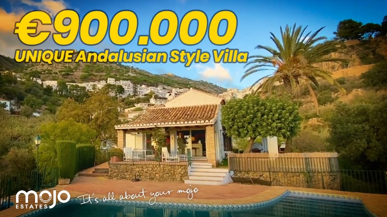 900.000€ UNIQUE Andalusian Style Villa. Below Mijas Pueblo