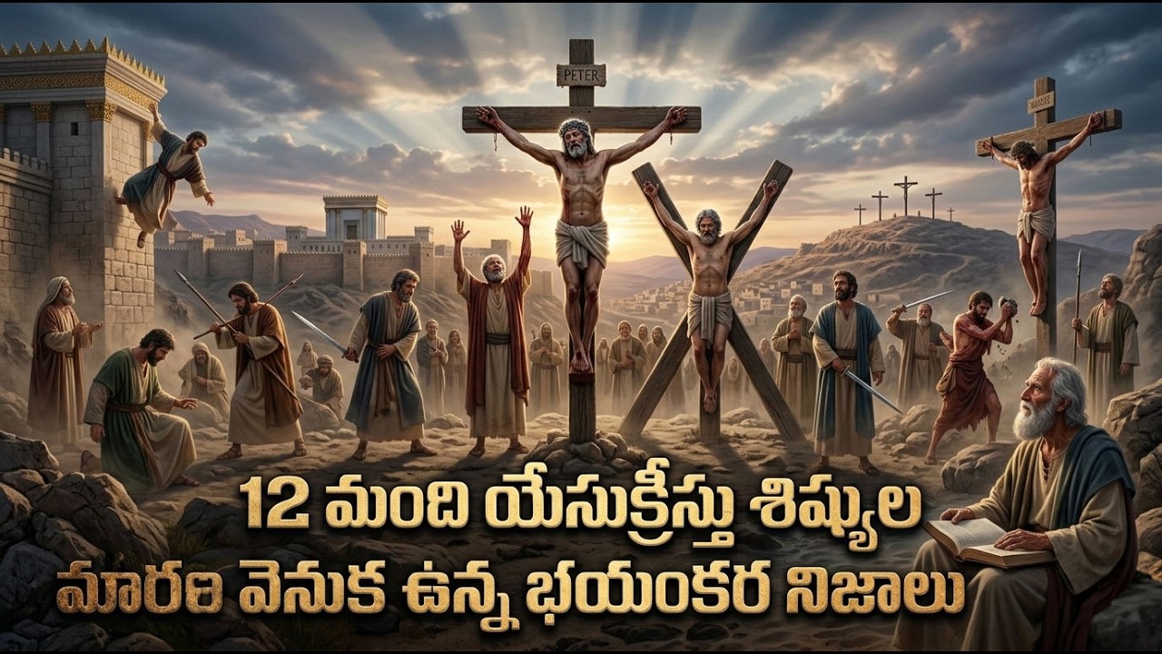 “యేసుక్రీస్తు శిష్యుల చివరి సాక్ష్యం | How The 12 Apostles Died | Bible Stories Telugu”@BST-7777