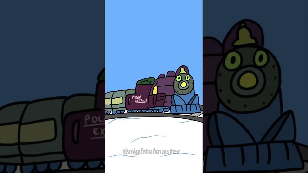 A Polar Express Train? #shorts #fyp #cartoons #animation