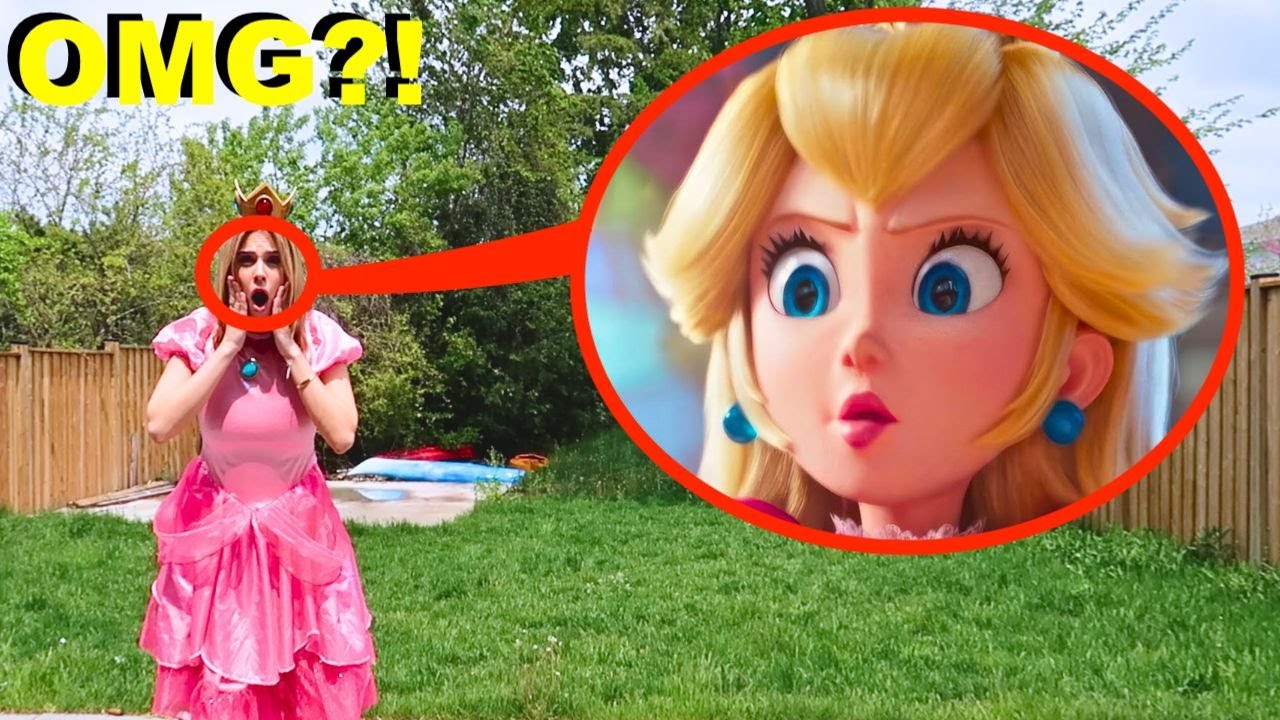 I turned MYSELF into PRINCESS PEACH!! *SUPER MARIO*