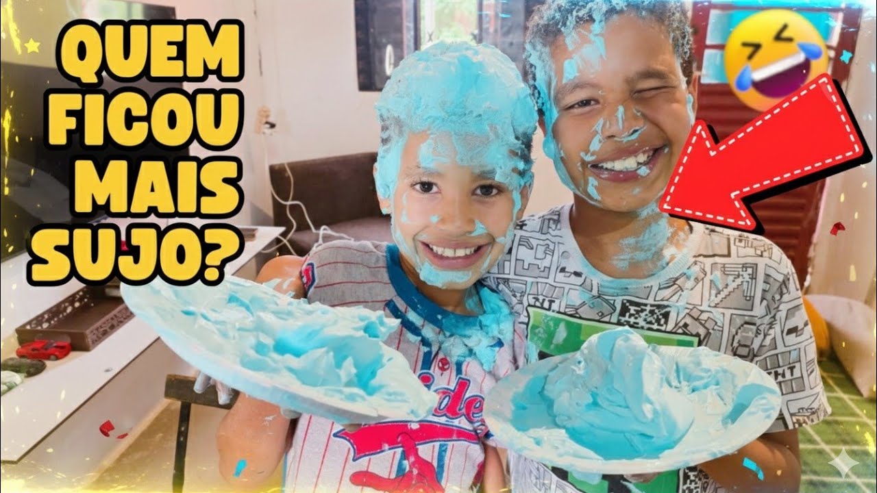 QUEM LEVOU MAIS TORTADA? Torta na cara entre os caçulas!😁🧒🏼 (Família Soares em Ação)