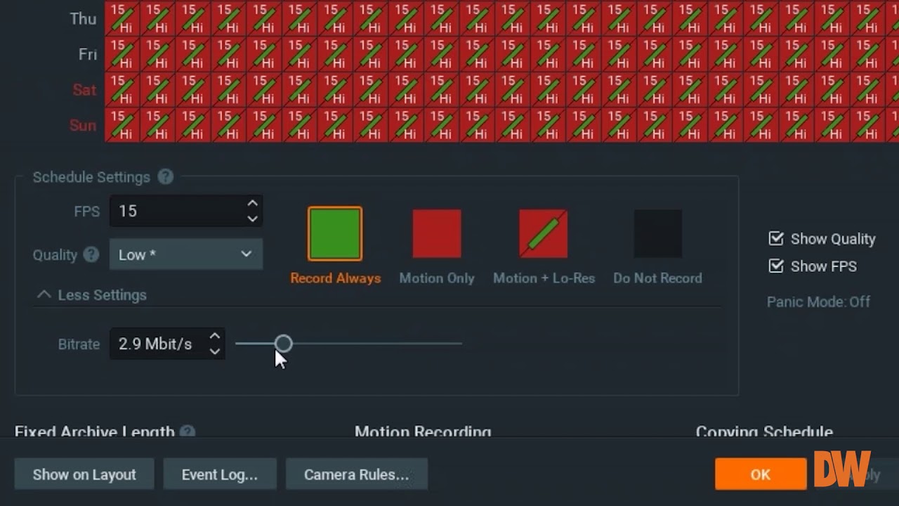 DW Spectrum&reg; IPVMS Feature Tutorials: Bitrate Throttling