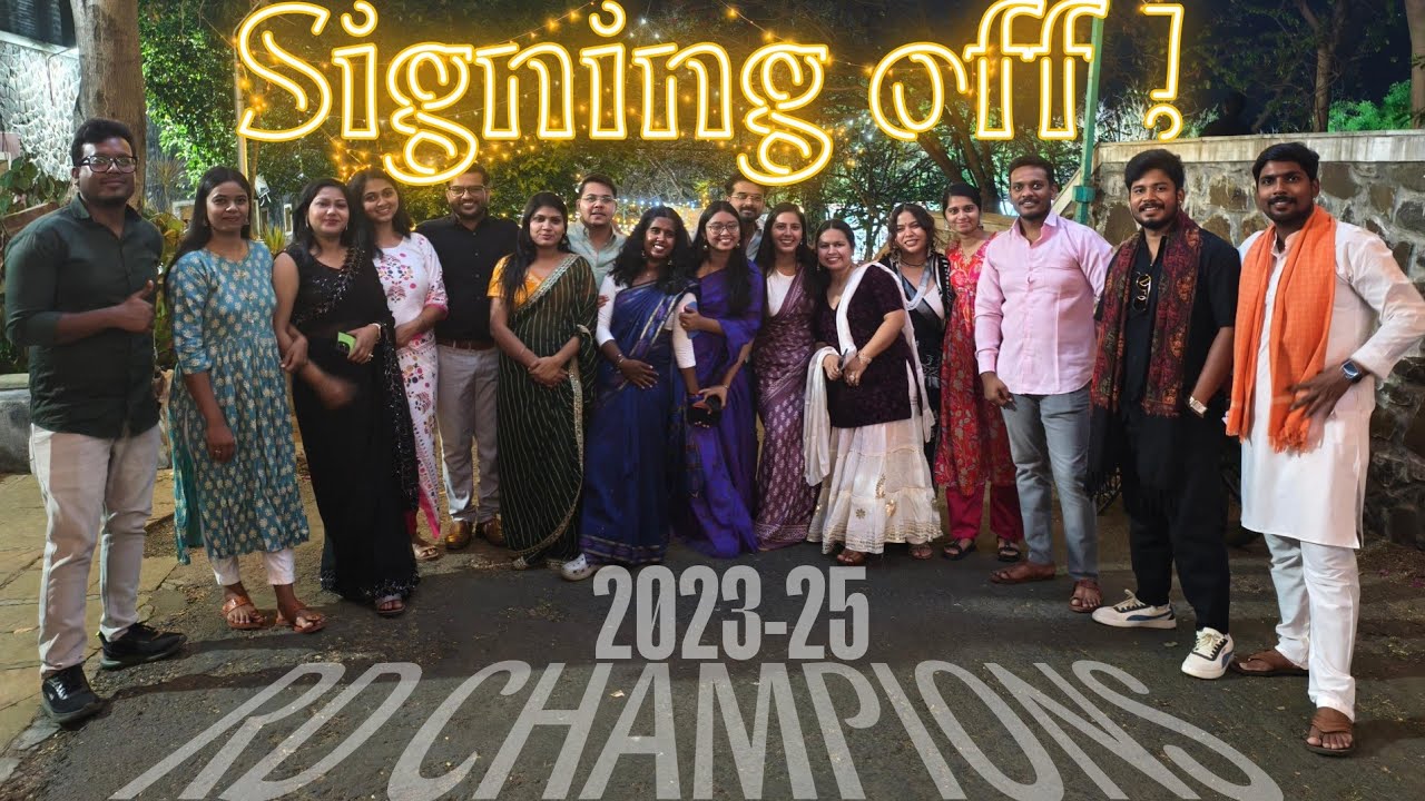 SIGNING OFF ! BATCH 2023-25 | RD CHAMPIONS | FAREWELL | TISS TULJAPUR
