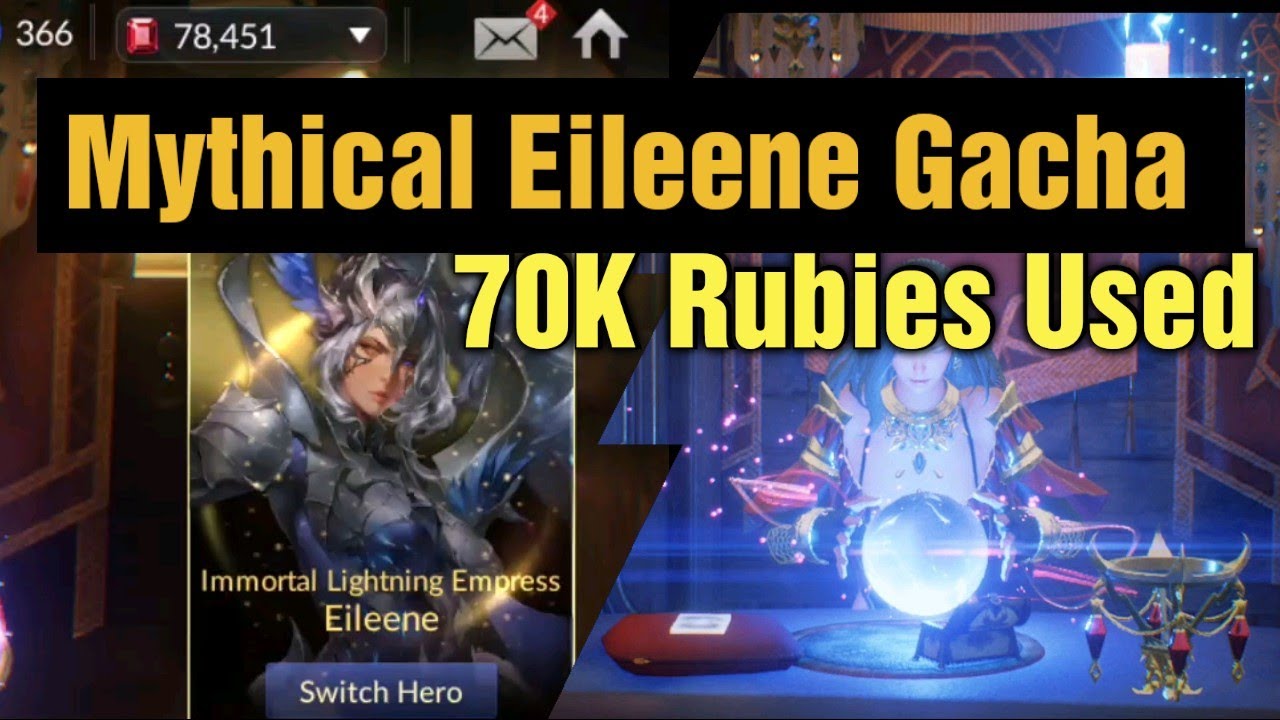 Seven Knights 2 Mythical Eileen Gacha RNG - 70 K Rubies