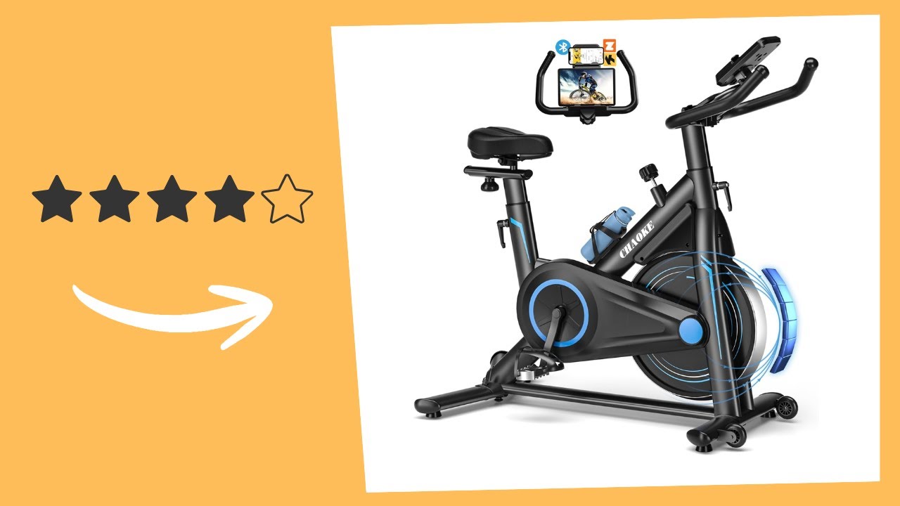 CHAOKE Bicicleta Estatica Magnética con APP, Bicicleta Spinning Fitness y Cardio en Casa