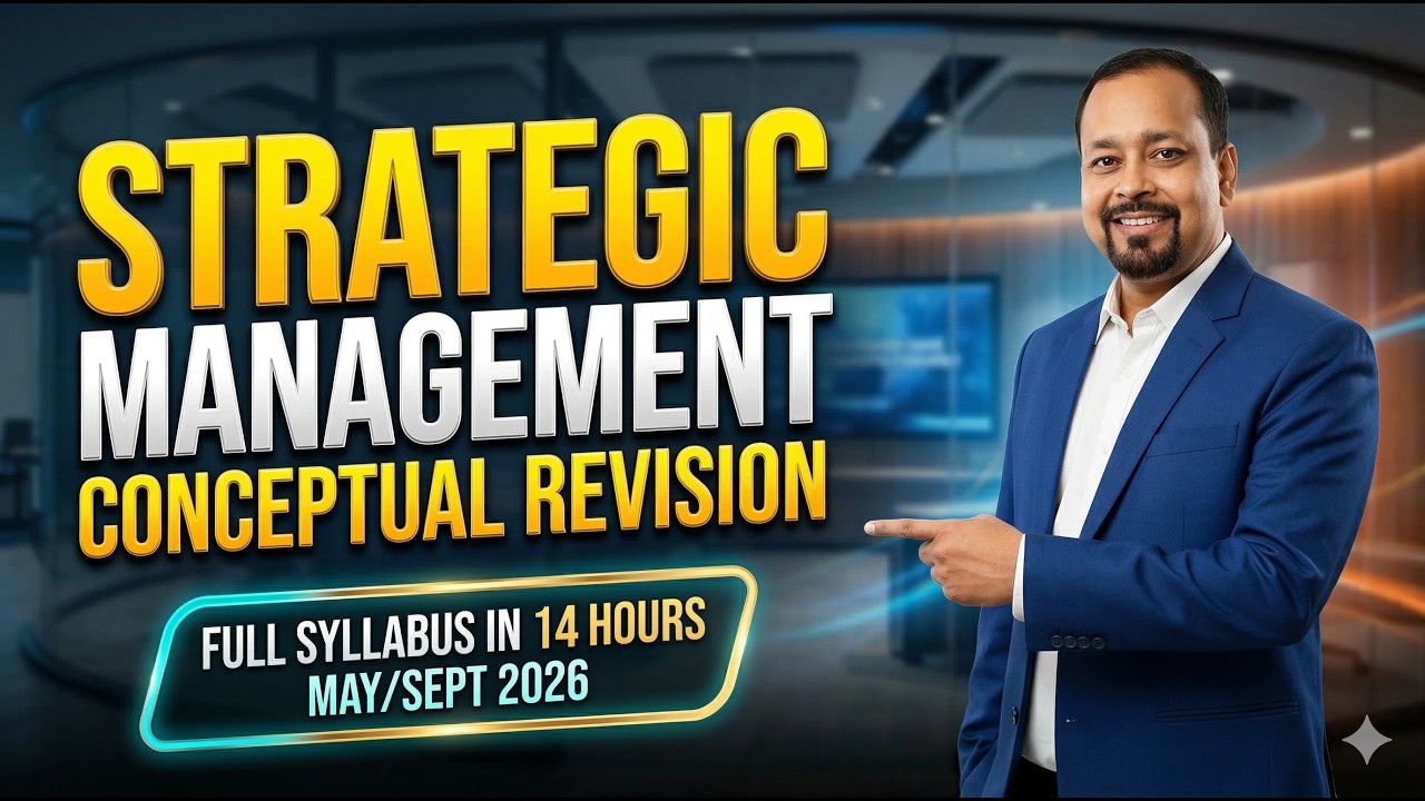 CA INTER SM BEST APPLICATION BASED REVISION BY PROF. OM TRIVEDI IN 14 HOURS | May/Sept 2026 |