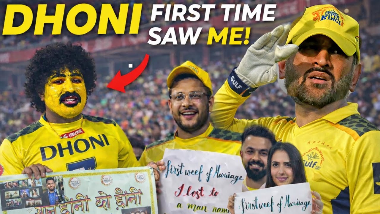 First Time I Saw “𝗗𝗛𝗢𝗡𝗜 𝗡𝗢𝗧𝗜𝗖𝗘𝗗 𝗠𝗘 😳”MS Dhoni Live 🏏💛 | 𝗘𝗺𝗼𝘁𝗶𝗼𝗻𝗮𝗹 𝗧𝗵𝗮𝗹𝗮 Moment 🥹🥹