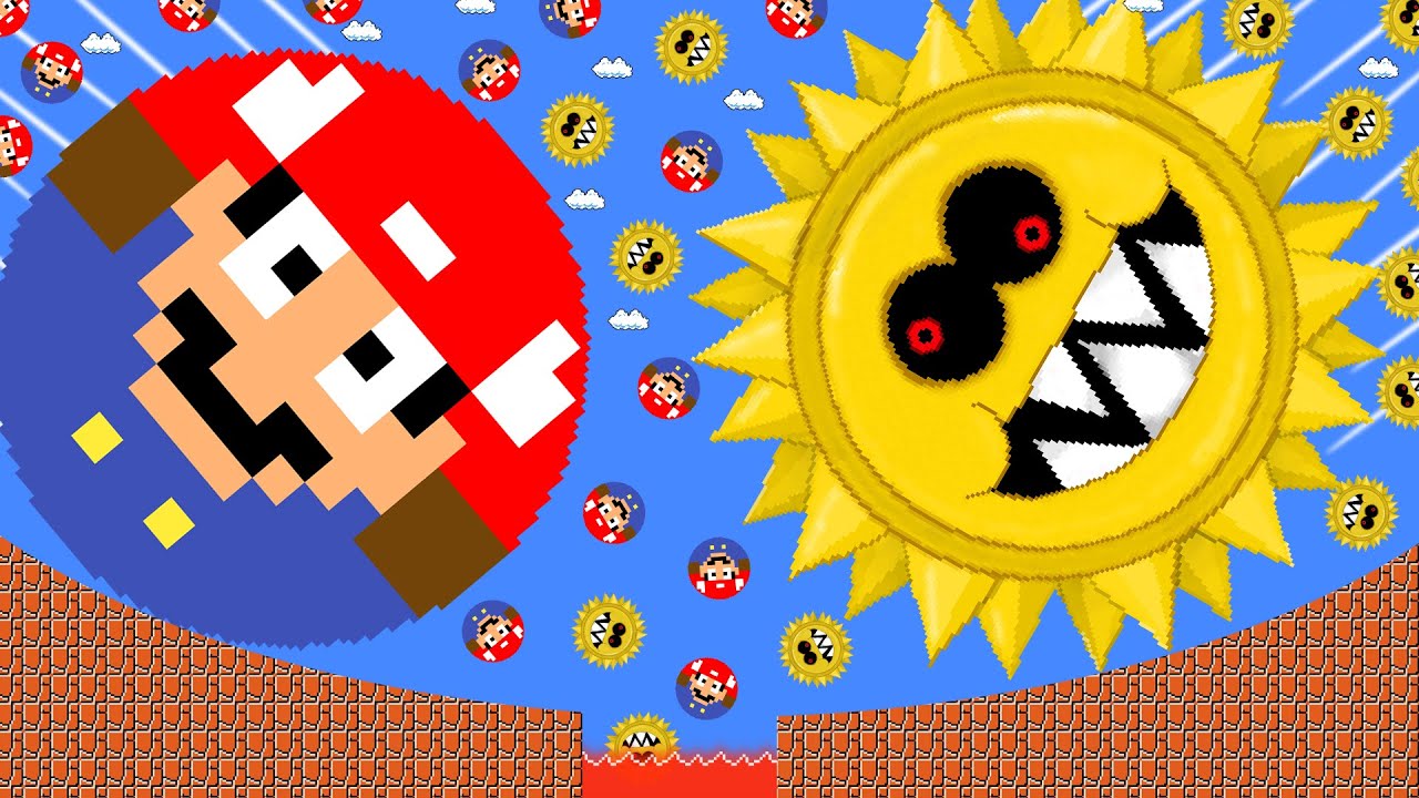 Mario Marble Race vs the Giant Mega Grrrol Gold Calamity | Game Animation