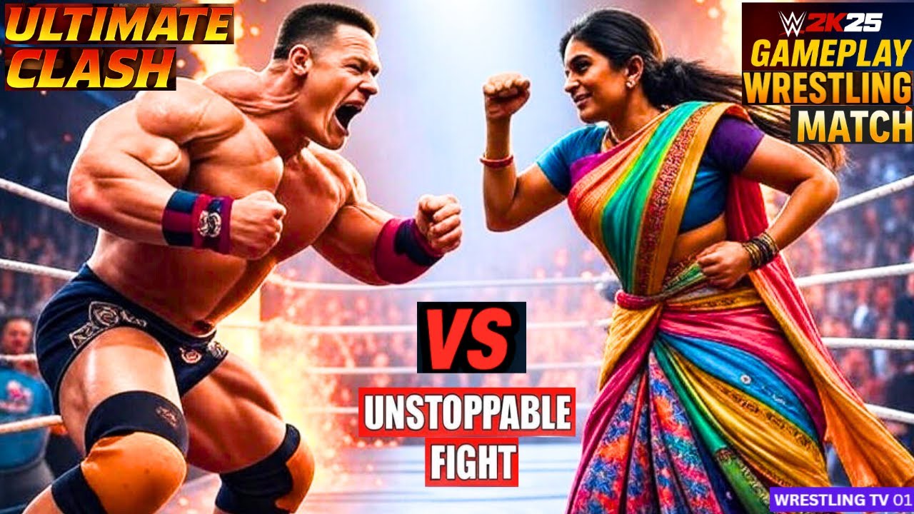 🔥WWE 2K25 – Bangladeshi Diva Anika 🇧🇩 vs. John Cena🎮Intergender Wrestling Gameplay 💥 Sep 13, 2025