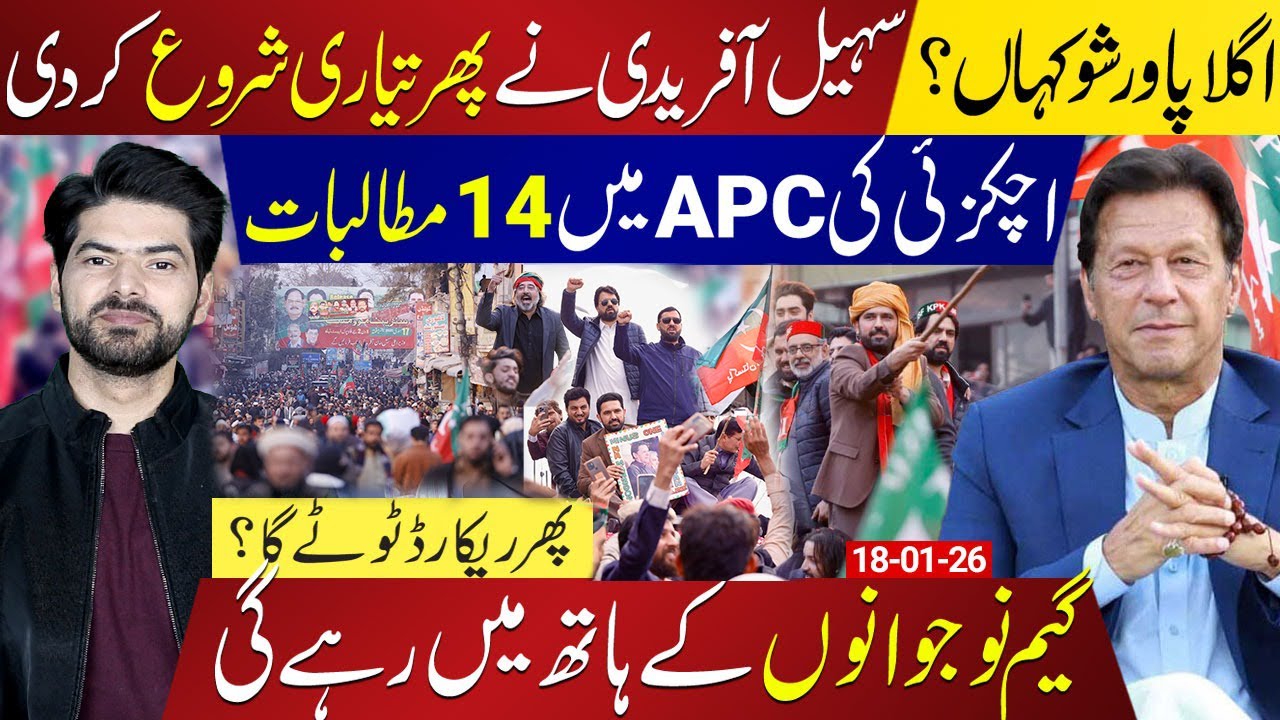 Next Power Show Loading  Sohail Afridi Gears Up to Take the Lead  Achakzai’s 14 Demands