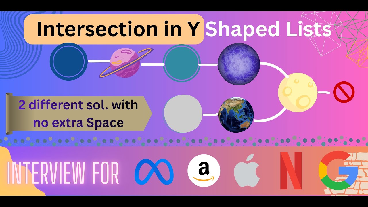 Intersection in Y Shaped List | Solved and Explained
