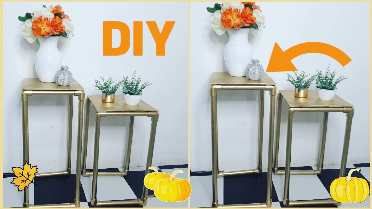 COMO HACER UNA MESA CON TUBO DE PVC/DIY ECONOMICO PARA DECORAR TU CASA