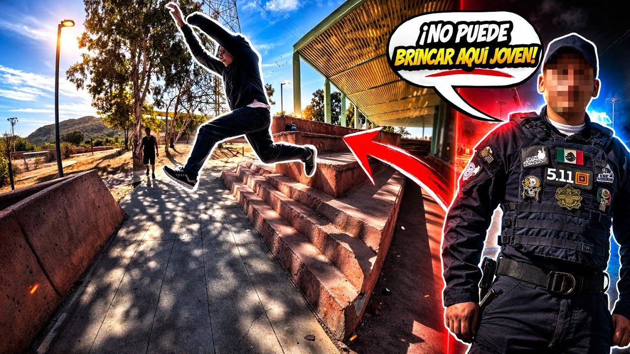 Fuimos a un SKATEPARK pero la POLICÍA tenía OTROS PLANES | ¿Nos ECHAN?