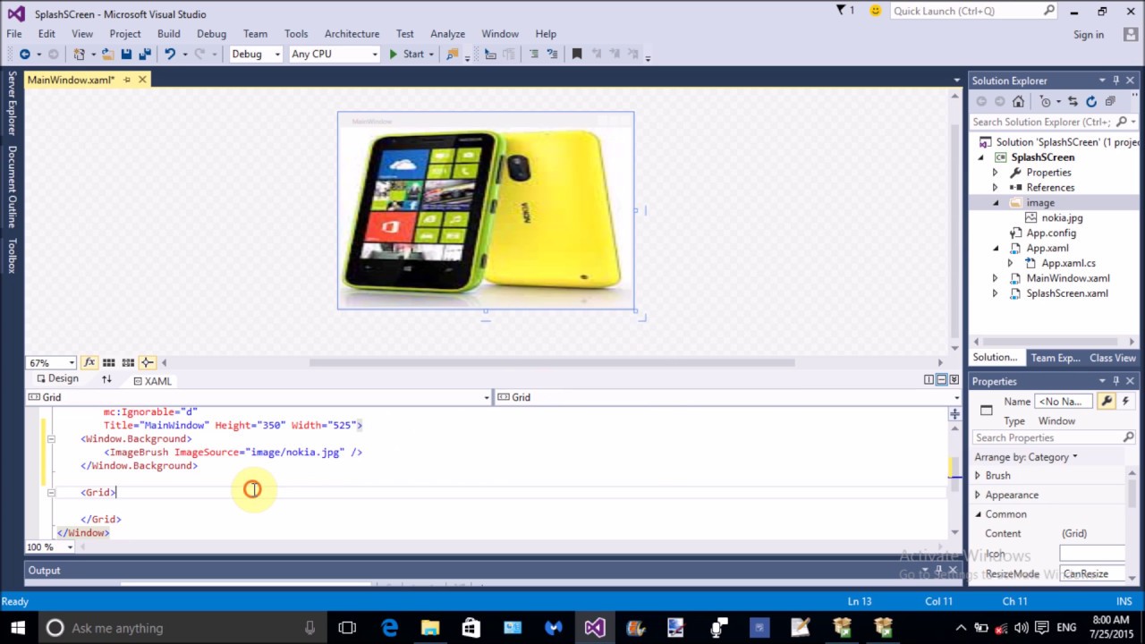 Add picture background in wpf window