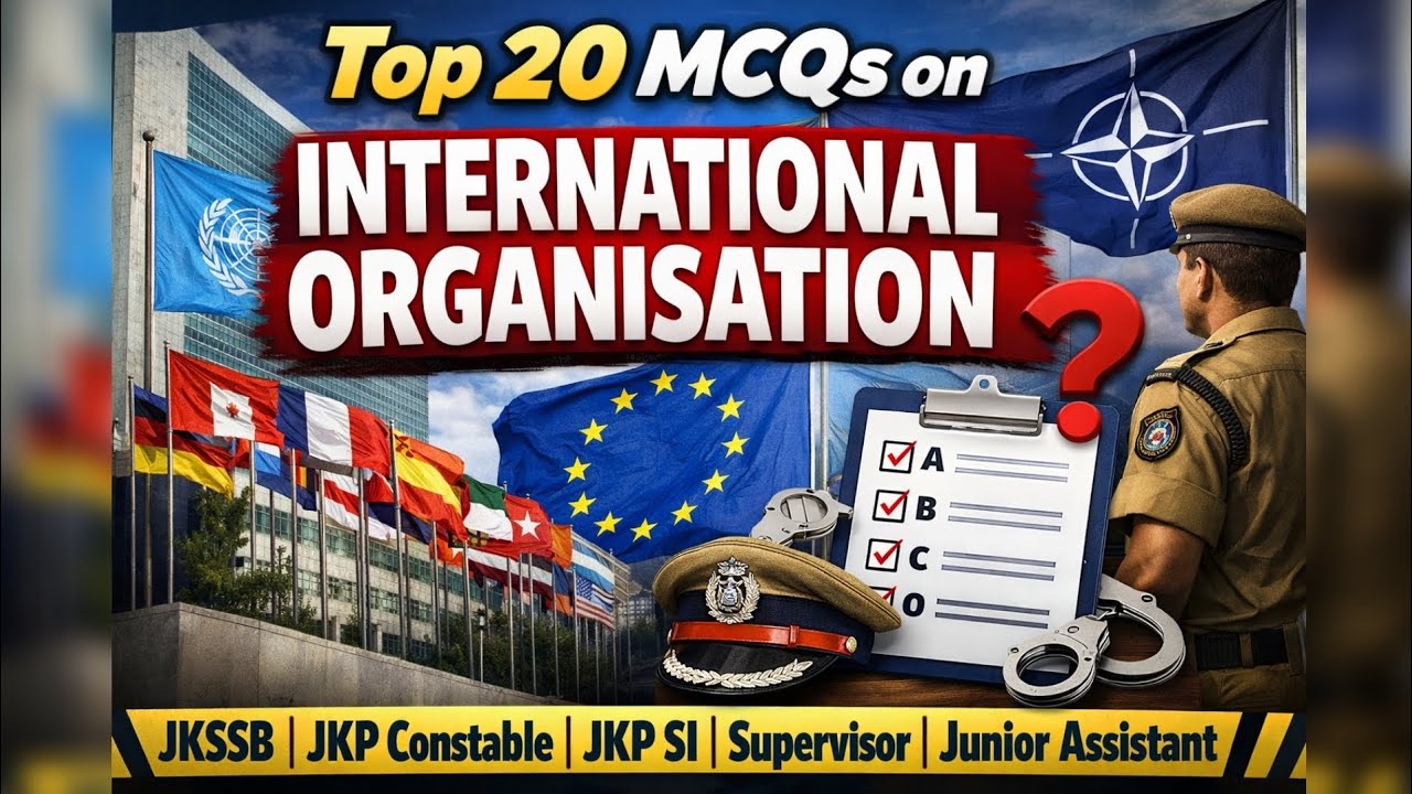 🔥 Top 20 Most Repeated MCQs on International Organisations | ✅ Sure Shot Questions |
