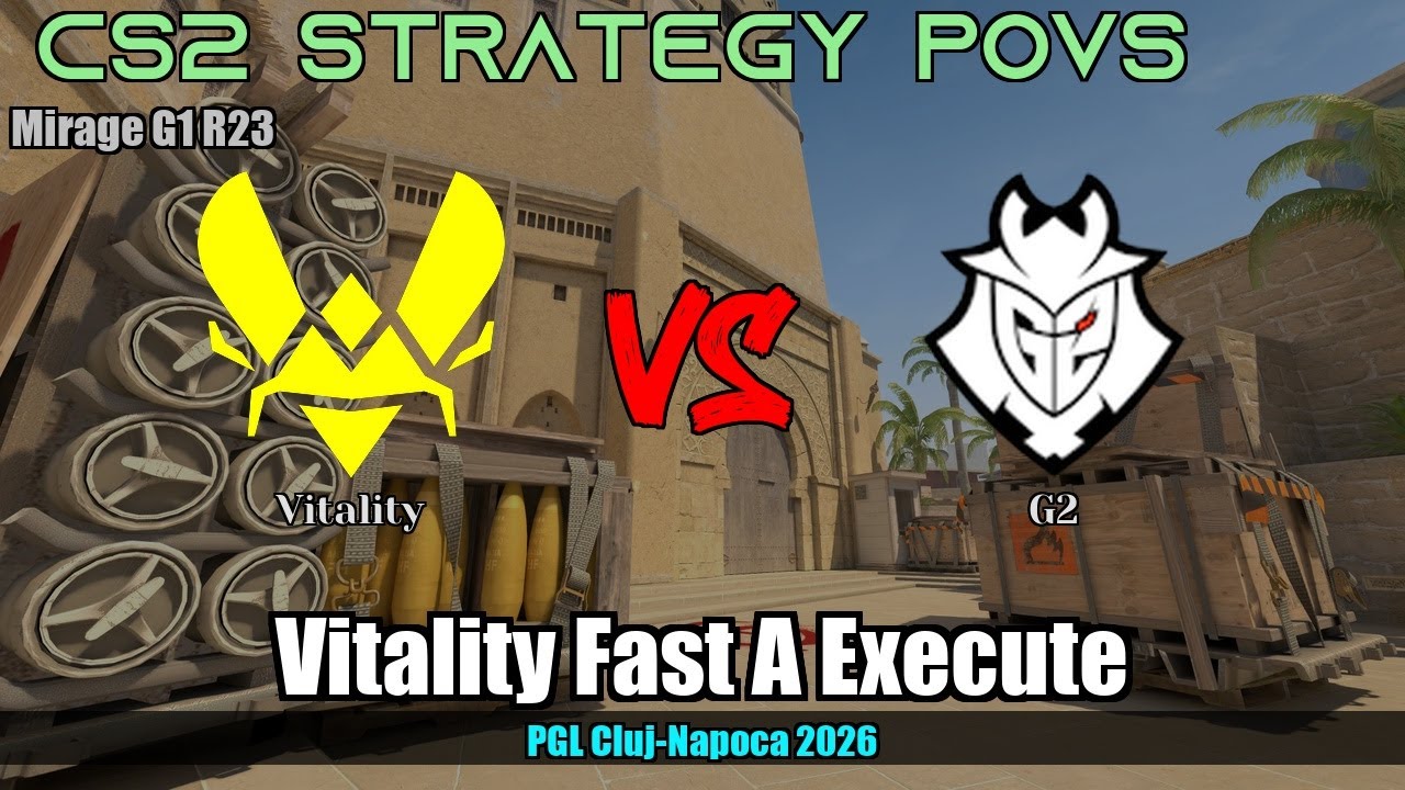 Vitality Fast A Execute - Mirage G1R23 | Vitality | PGL Cluj-Napoca 2026