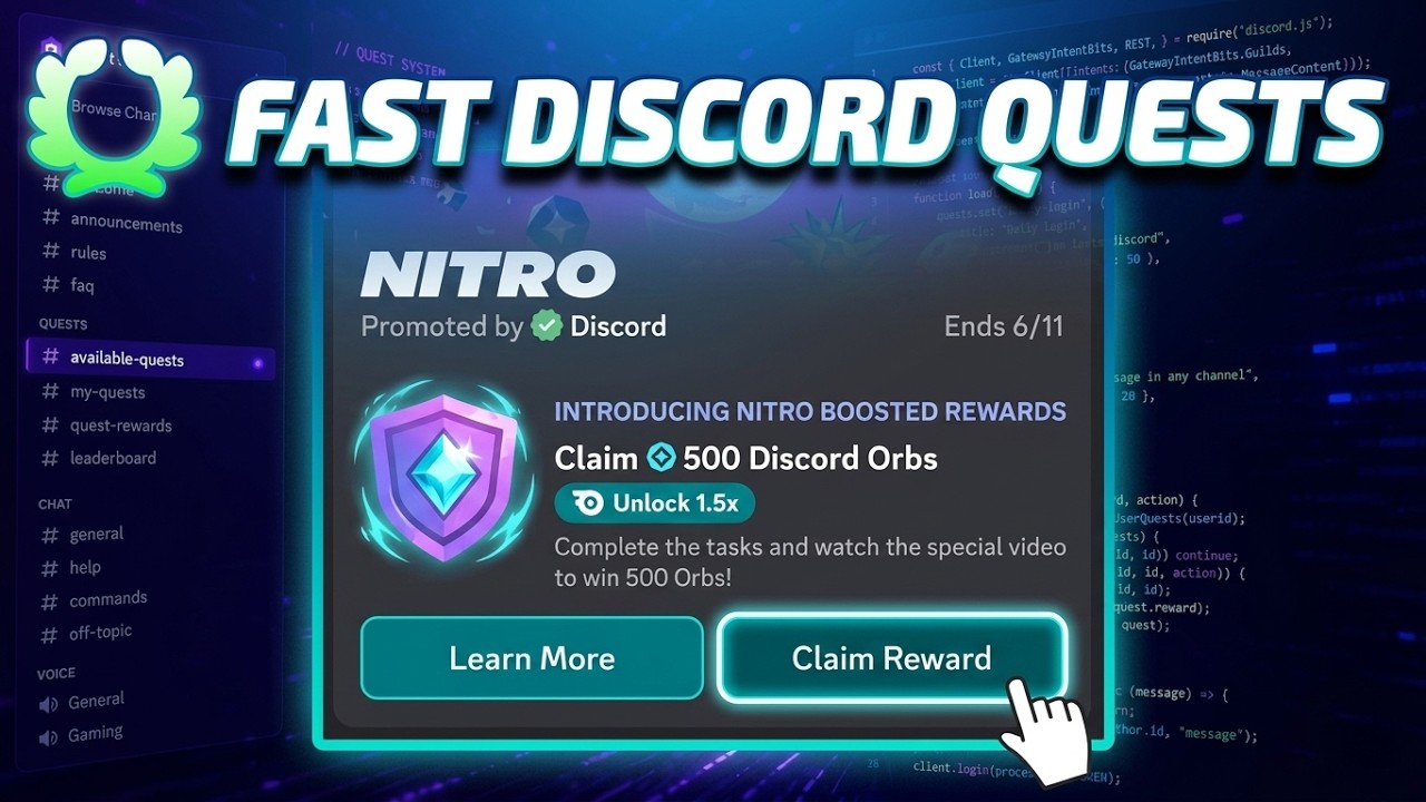 How to Instantly Complete Discord Quests (No Playing, No Watching) | Updated Method 2026