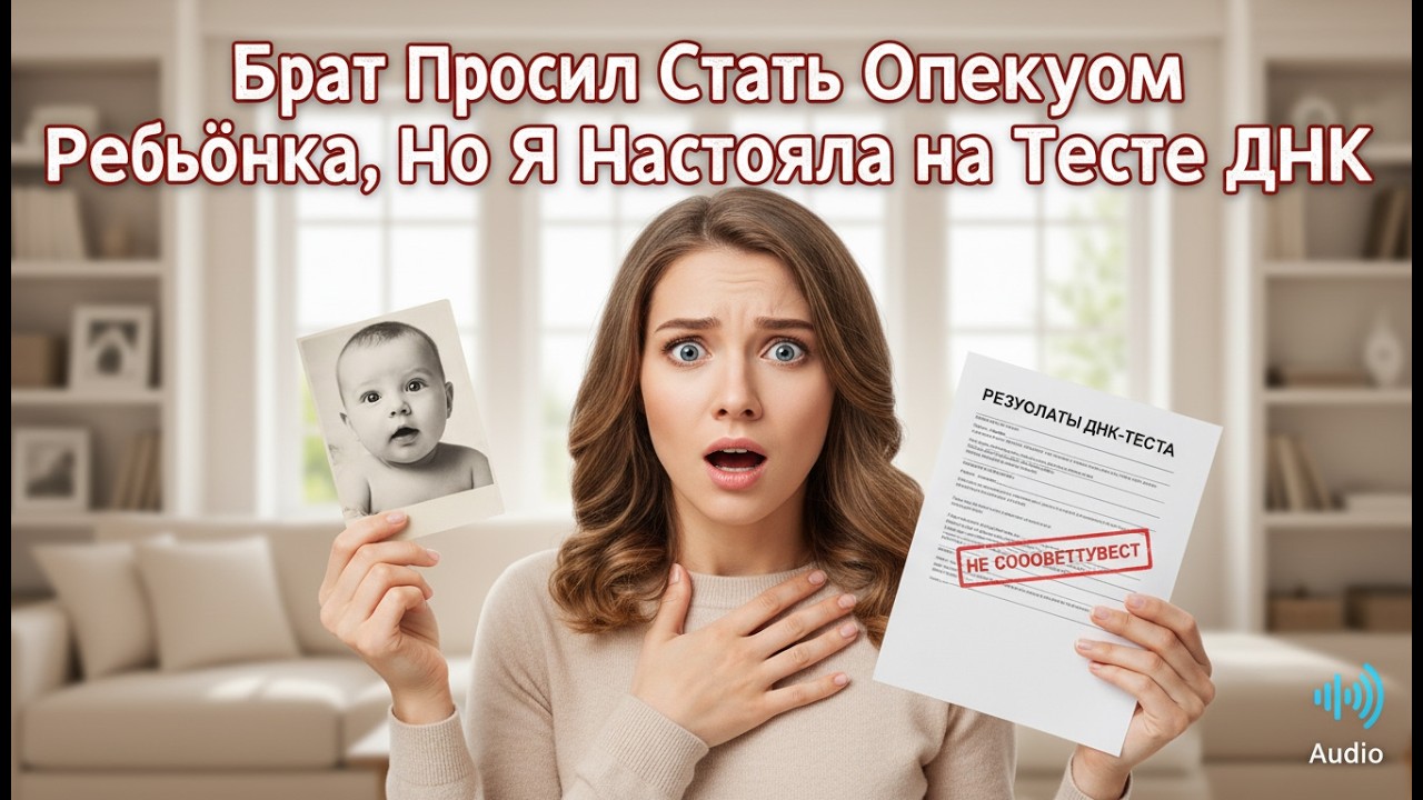 Брат попросил меня стать опекуном его ребёнка, я согласился, но настоял на тесте на отцовство