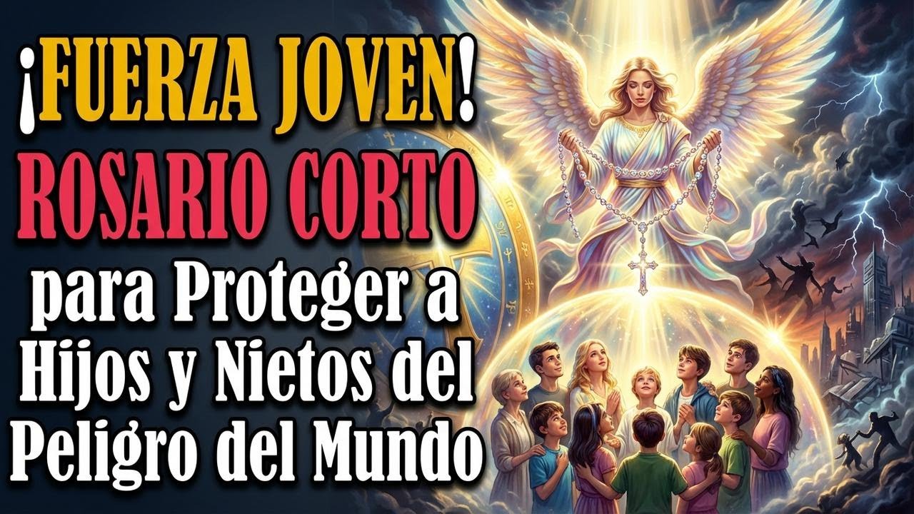 ¡FUERZA JOVEN! ROSARIO CORTO para Proteger a Hijos y Nietos del Peligro del Mundo.