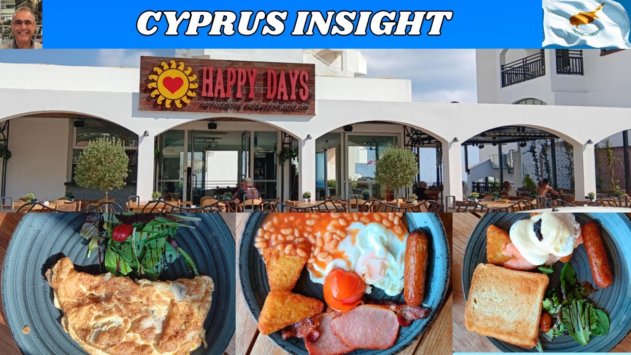 I Discovered one of the BEST Breakfast Spots in Protaras Cyprus - Happy Days
