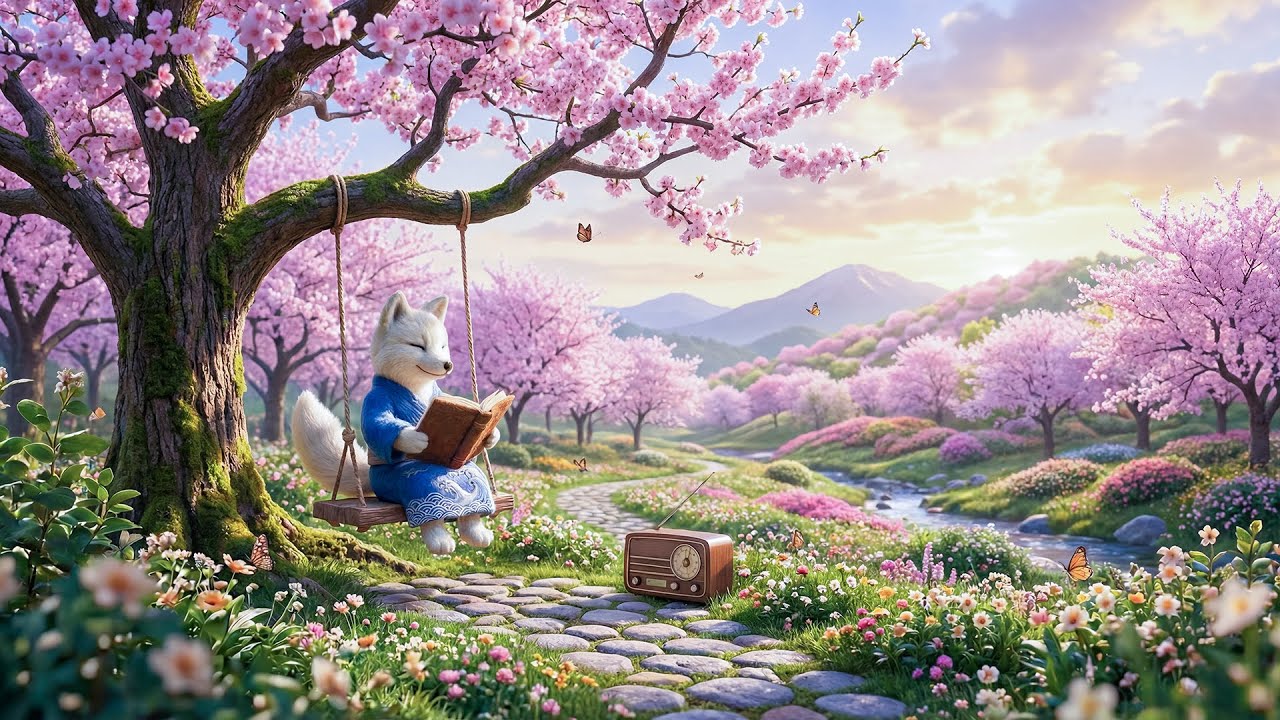 Cherry Blossom Relaxation Lofi Jazz 🌸 — Peaceful Beats for Study, Focus & Calm | Lofi Music