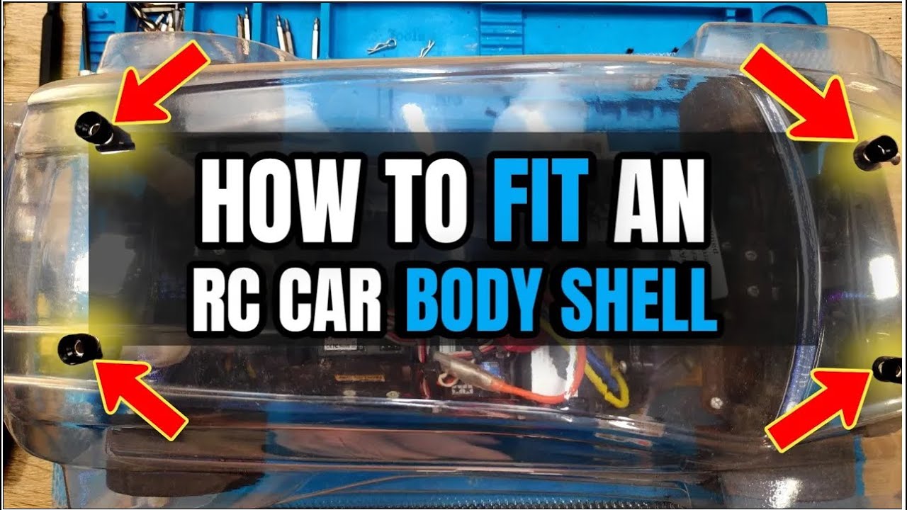 How to fit an RC Car body shell easily - SIMPLE MAGNETIC GUIDE