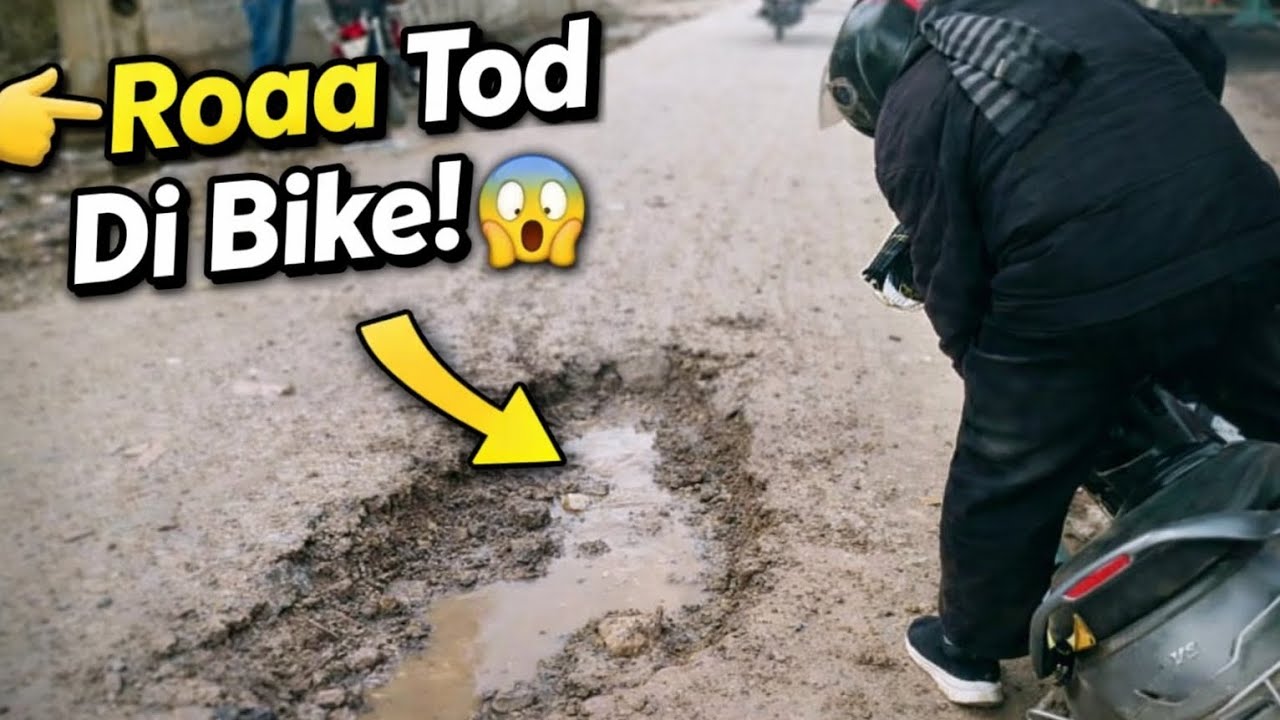 Day - 14 | Aisi Sadak Par Chalana Majboori Hai 😔 | Daily Bike Problem Vlog