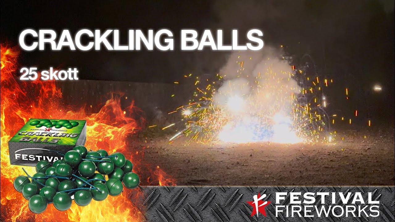 Crackling Balls - Knaster kulor | Festival Fyrverkeri