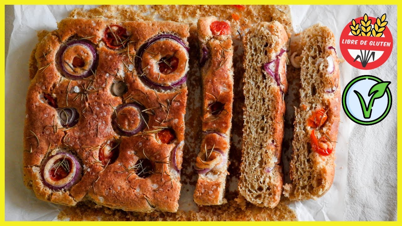 FOCACCIA sin TACC [SIN premezcla, SIN huevos, SIN lácteos]