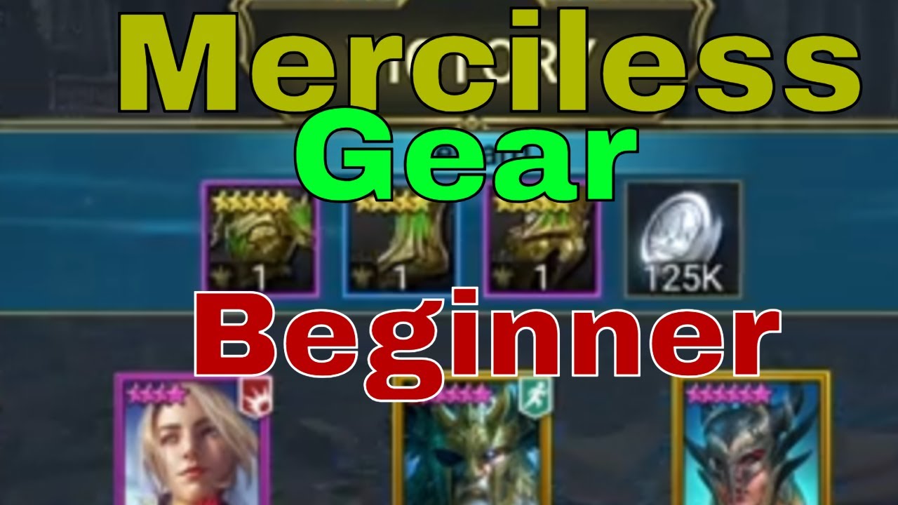 How to Get Merciless Gear as A Beginner Double Boss Fight in Raid Shadow Legends