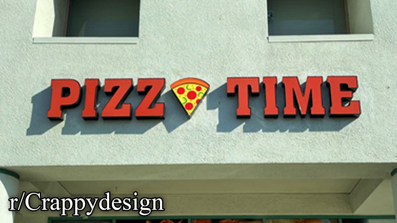 r/Crappydesign | Время пиццы