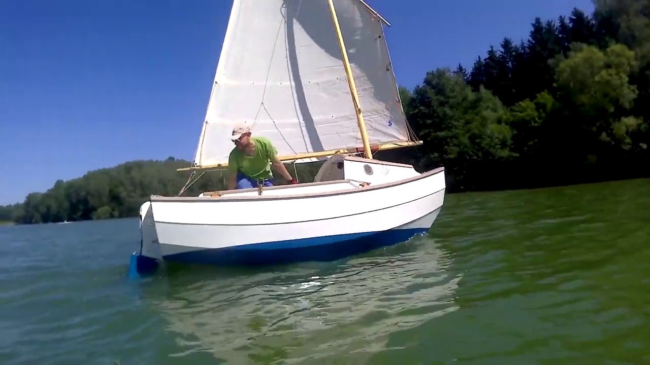 Jungfernfahrt Eigenbau Segelboot