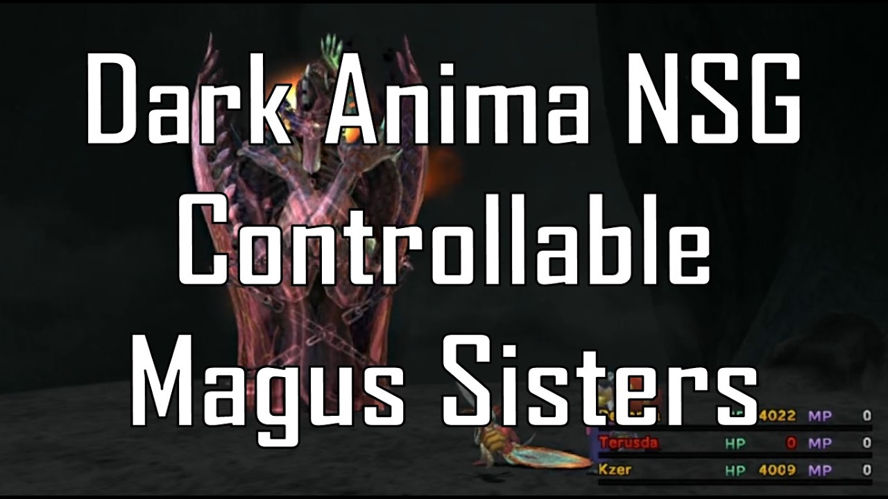 Beating Dark Anima No Sphere Grid with controllable Magus sisters