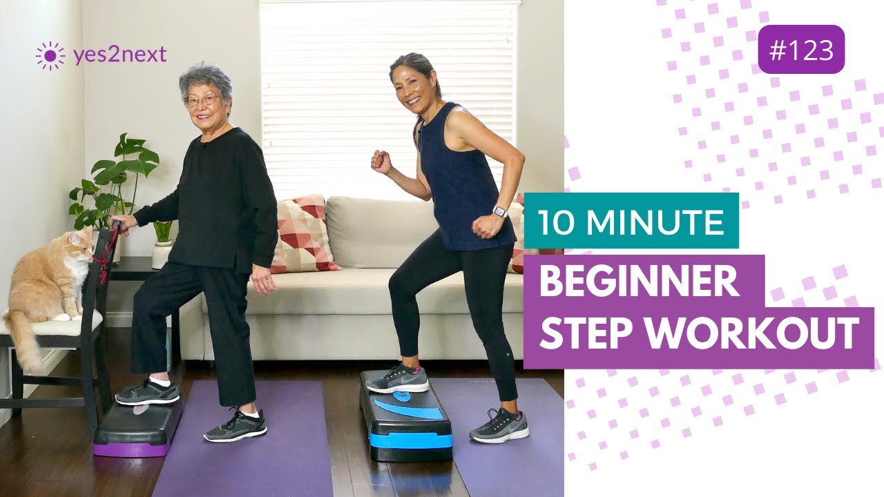 10 Minute Beginner Step Workout | Low Impact, Gentle Exercise
