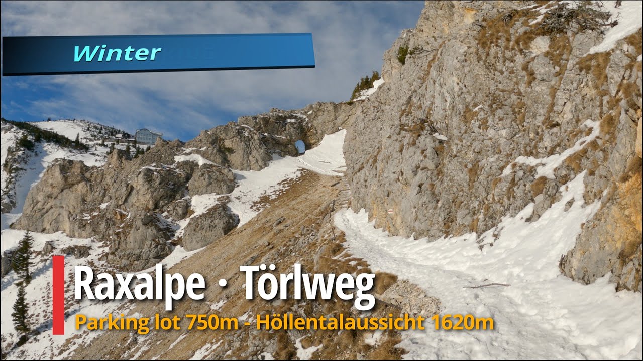Raxalpe - Törlweg in Winter