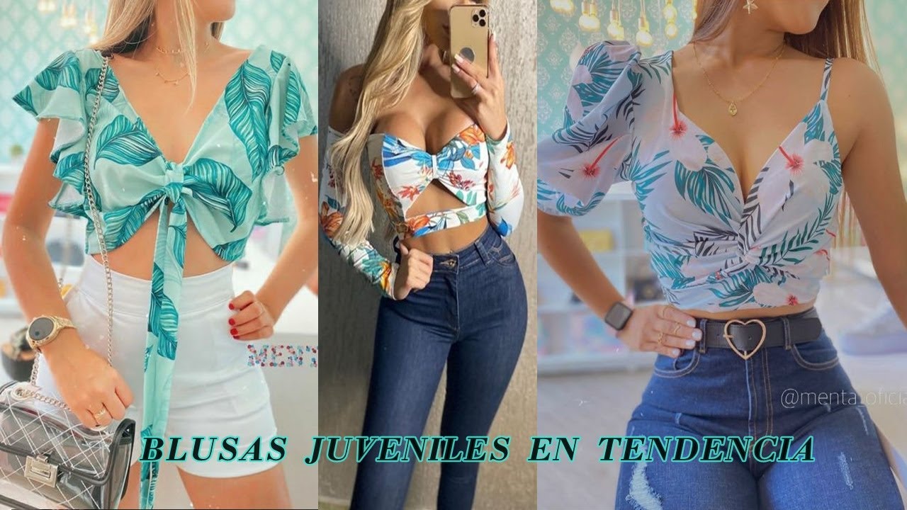 BLUSAS JUVENILES DE MODA 2022🌸BLUSAS MODERNAS PARA CHICAS