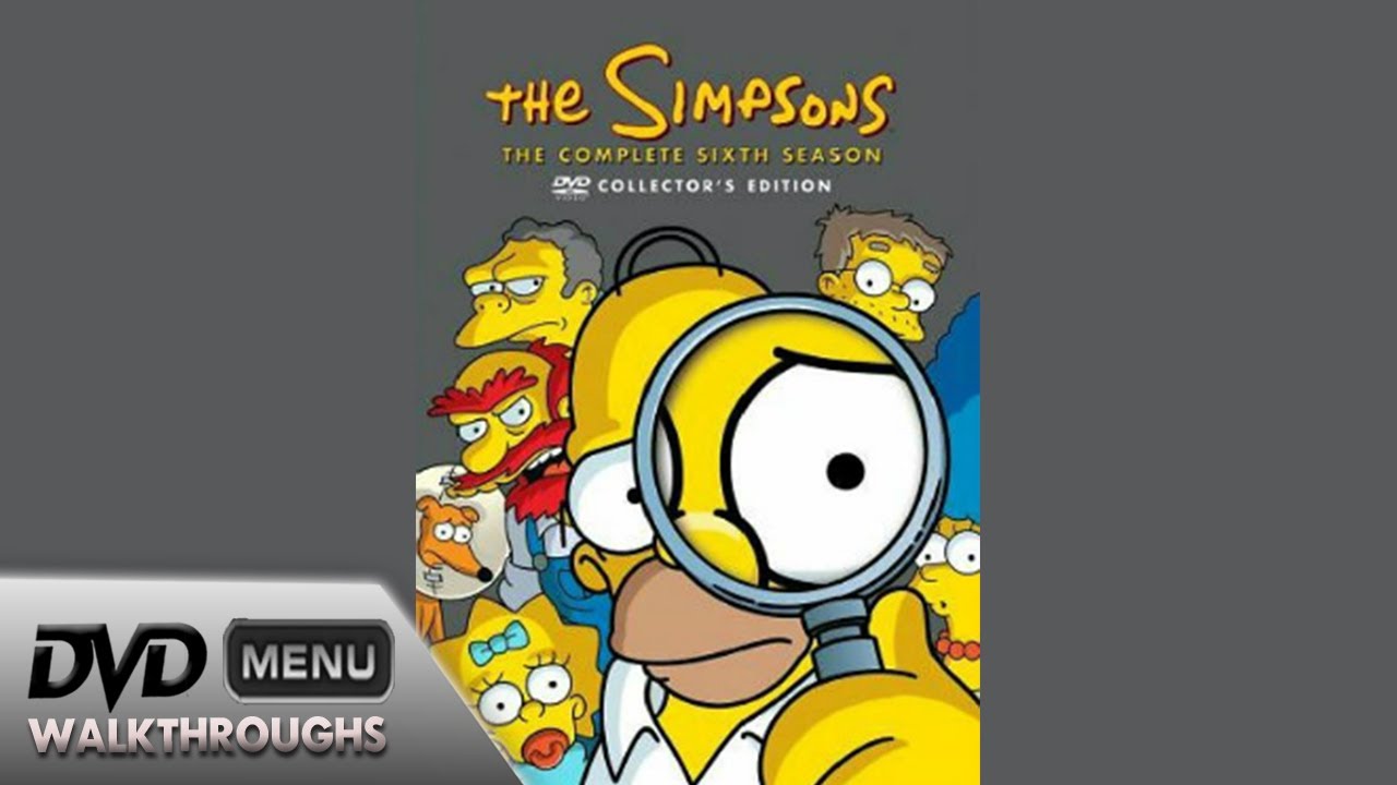 The Simpsons 6th Season (1994-95, 2005) DvD Menu Walkthrough