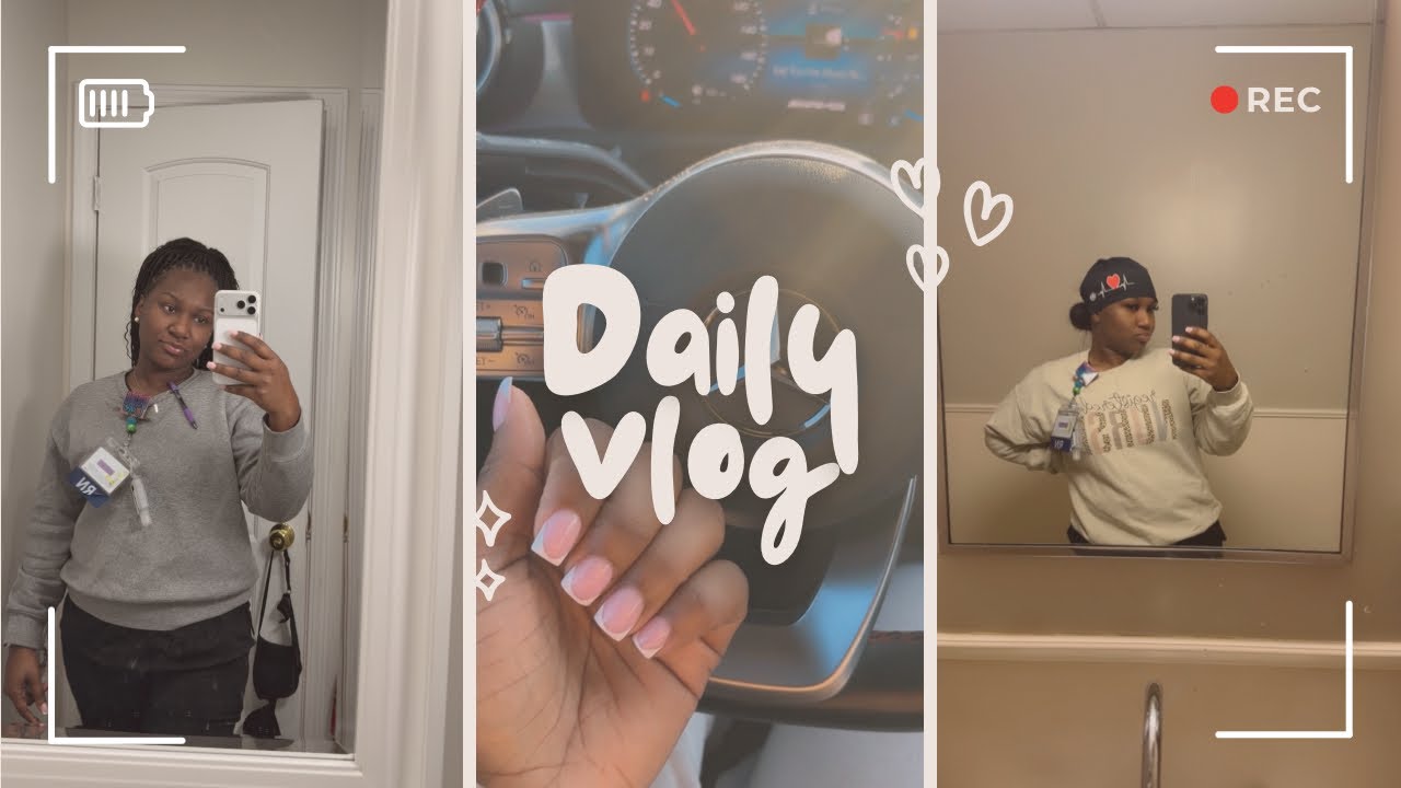 3 12-hour shifts in a ROW as a RN & MOM🥲 | Morning ROUTINE, New Hair, + more