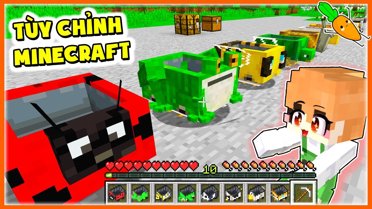 Minecraft Nhưng Kamui Có Thể Tùy Chỉnh Xe Mỏ