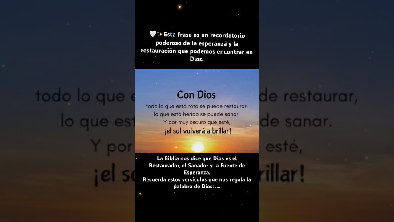 Dios sana, restaura y levanta nada es imposible para &Eacute;l🤍🙏🏻 #diosteama #diossana #diosrestaura #f&eacute;