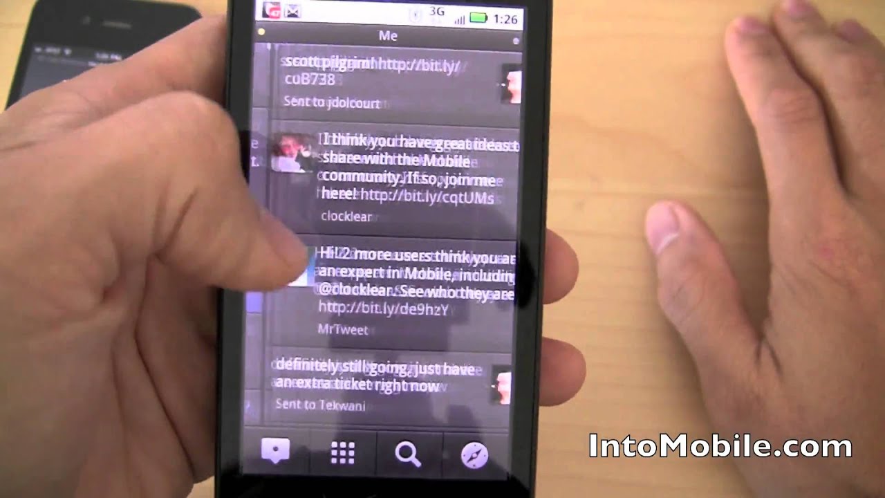 Видеодемонстрация бета-версии TweetDeck для Android