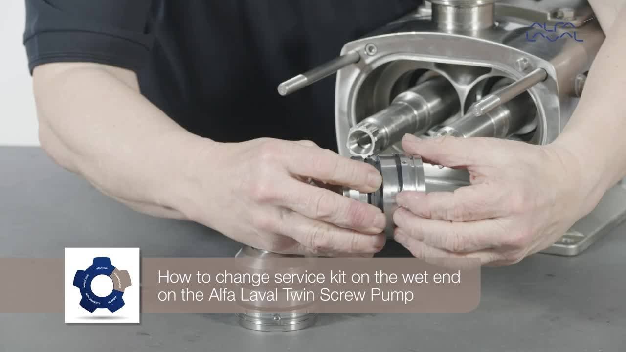 360° Service & Maintenance video: Alfa Laval Twin Screw – replace cartridge and assemble