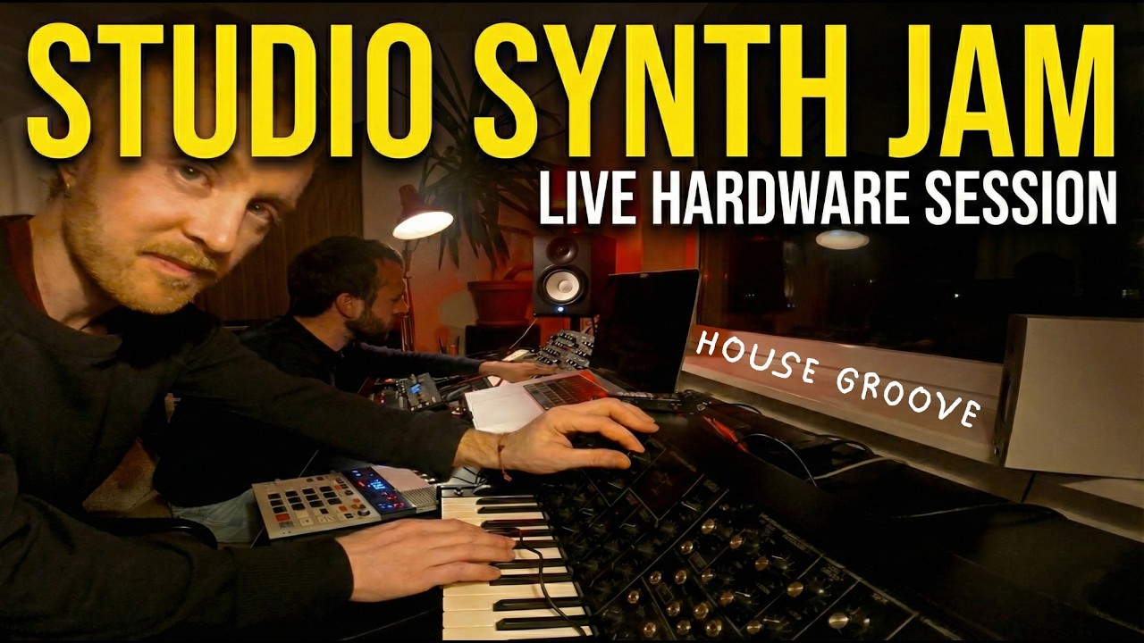 Deep analog House music jam at friends | MS-20, Poly D, Elektron Analog, KOII...