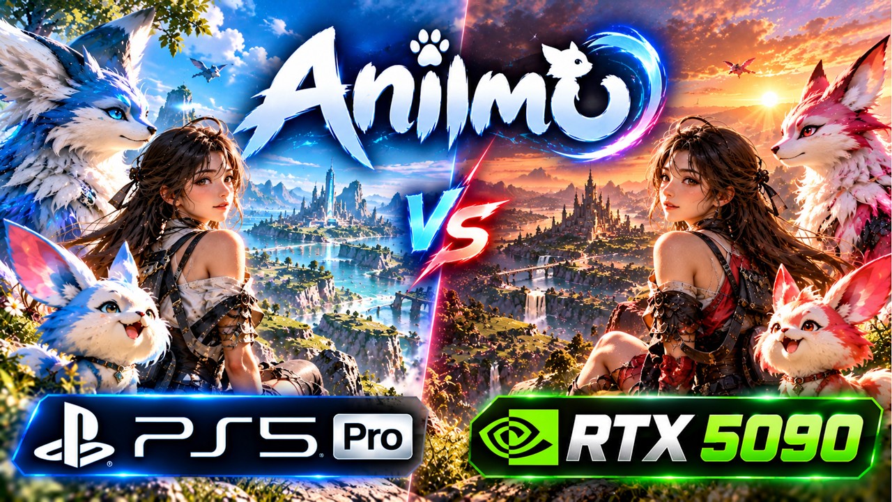 Aniimo PS5 PRO vs RTX 5090 | Graphics & Performance Comparison