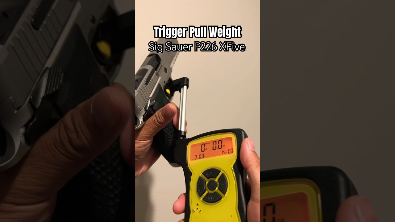 Trigger Pull Weight of Sig Sauer P226 XFive SAO #pistol