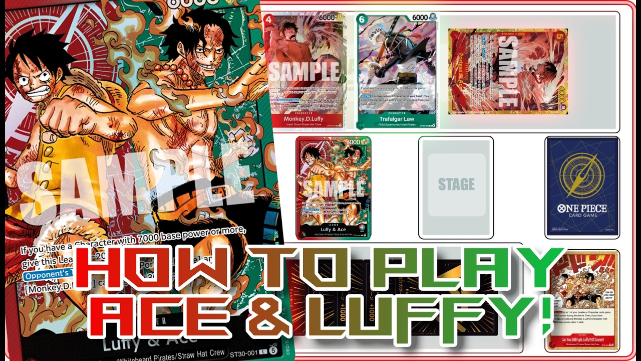 Как играть за Луффи и Эйса в ST30! || Гайд по One Piece TCG!