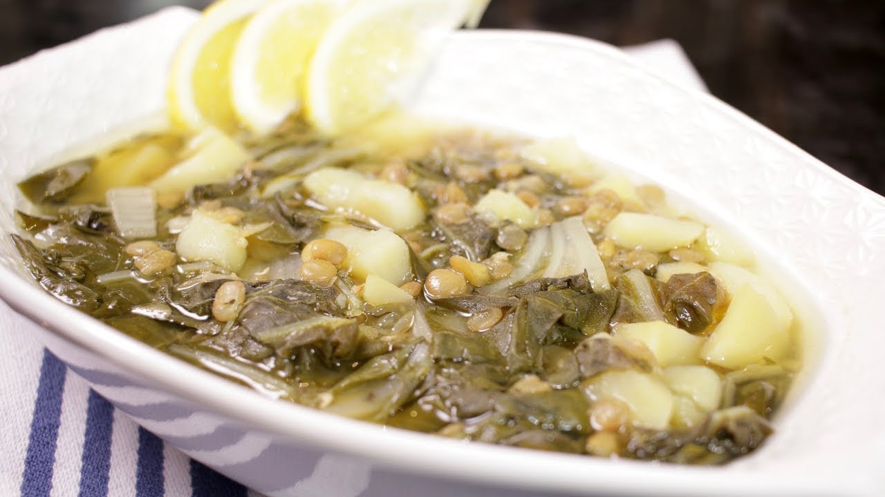 How to make Swiss Chard & Lentil Soup (Assyrian Food)